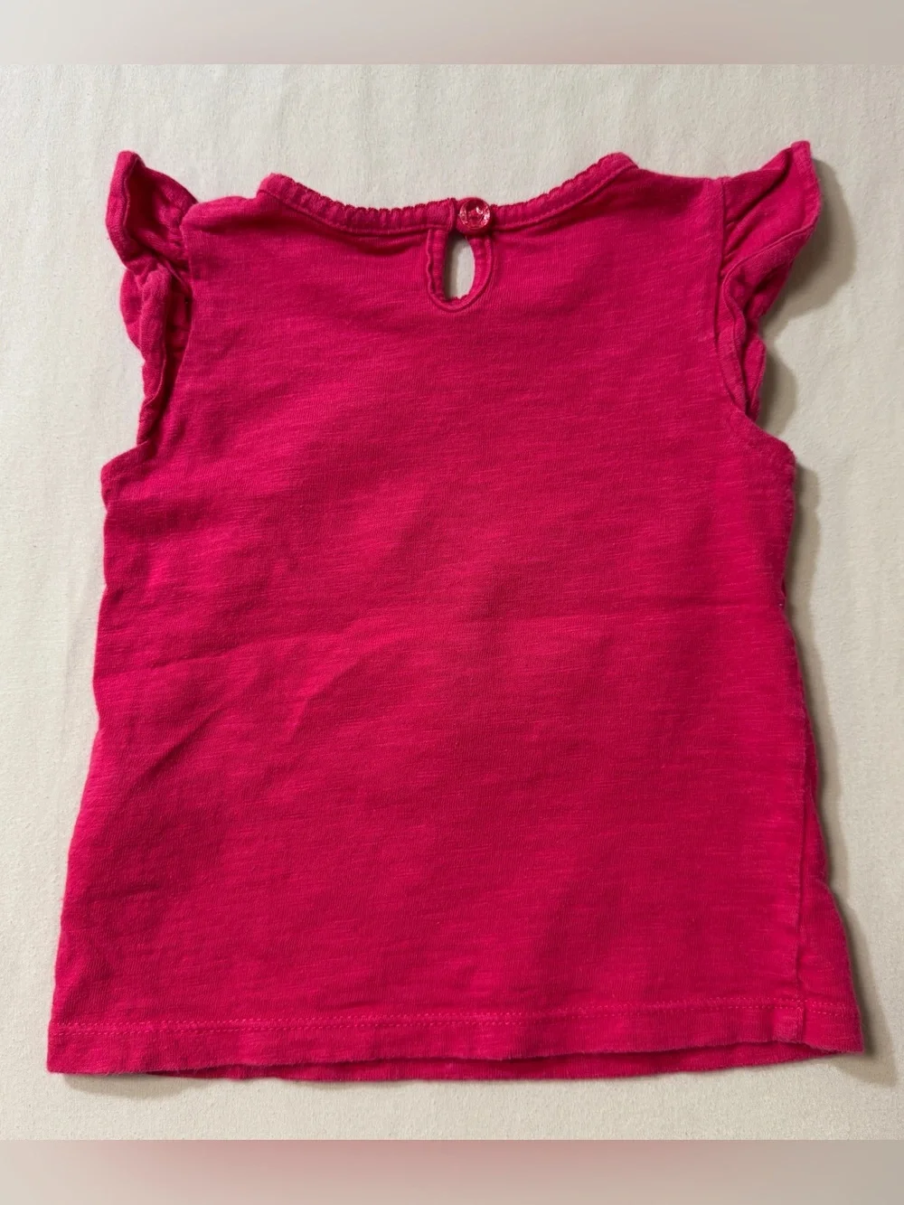 Pink Tank Top Girls 2T Ballet Flat Shoes Rosette Glitter Summer Play Camp Beach